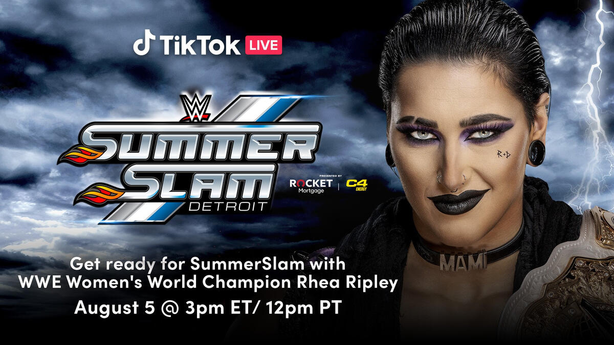 Get Ready for SummerSlam with Womens World Champion Rhea Ripley LIVE on TikTok! WWE