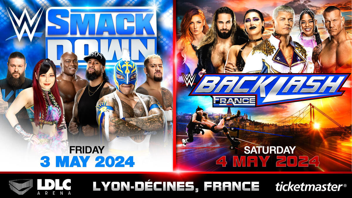 Tickets for WWE Backlash France available on January 12