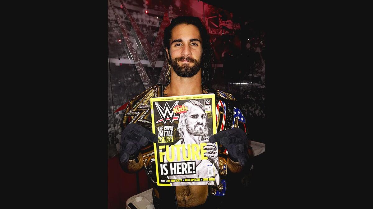 Seth Rollins the cover Superstars for 100th issue of WWE Kids | WWE