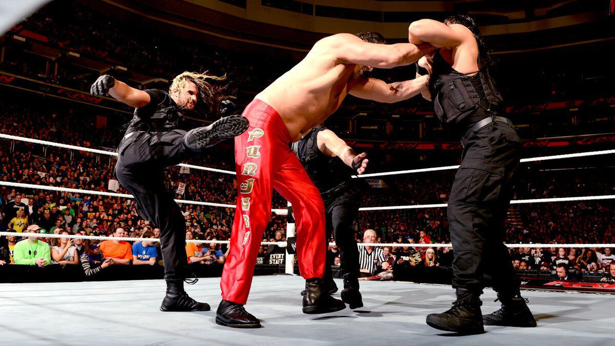 Justin Gabriel, Zack Ryder & The Great Khali vs. The Shield: photos | WWE