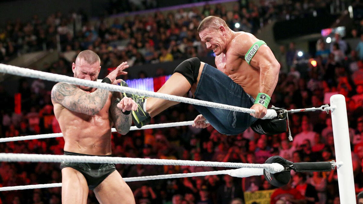 John Cena vs. Randy Orton photos WWE