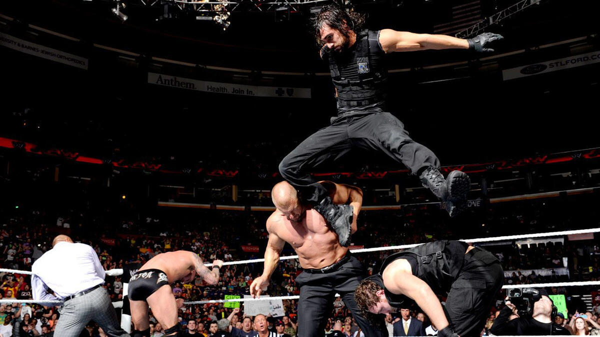 Roman Reigns vs. Randy Orton photos WWE