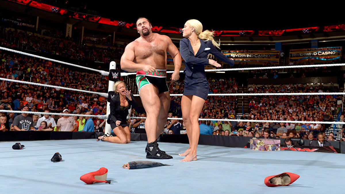 Lana gets back at Rusev and Summer Rae on Raw. 