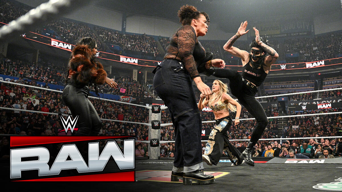 AJ Lee, Rhea Ripley y compañía inician una trifulca con sus oponentes ...