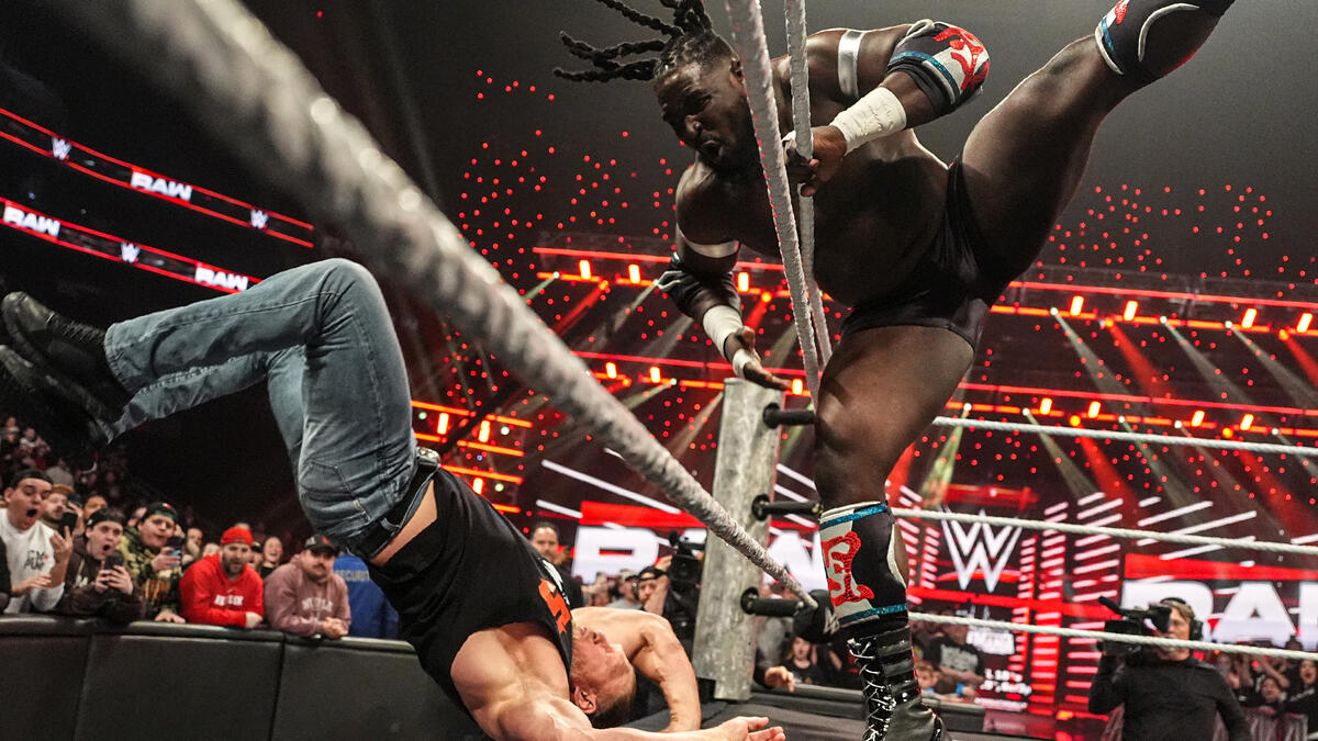 Oba Femi again LEVELS Brock Lesnar: Raw highlights, March 23, 2026 | WWE