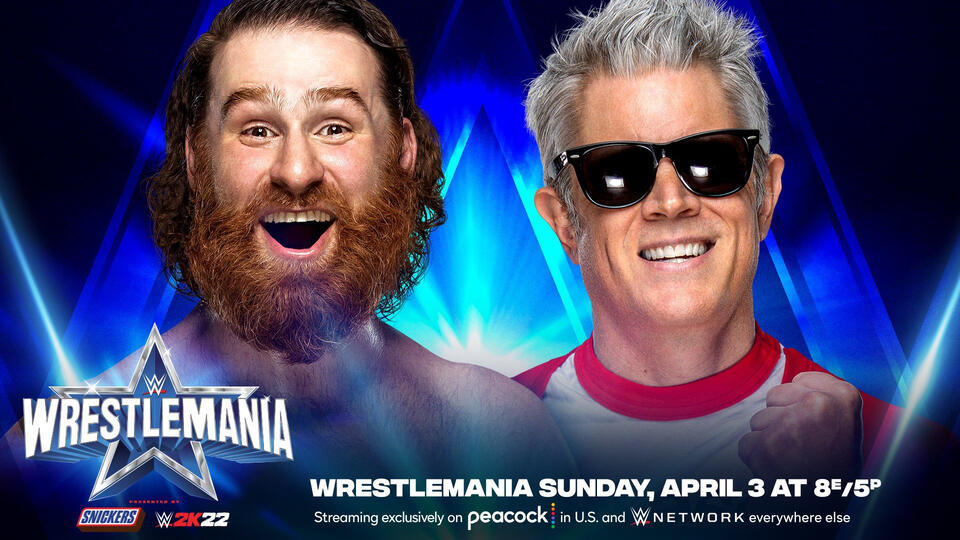 Johnny Knoxville Vs Sami Zayn Now Official For WrestleMania 38