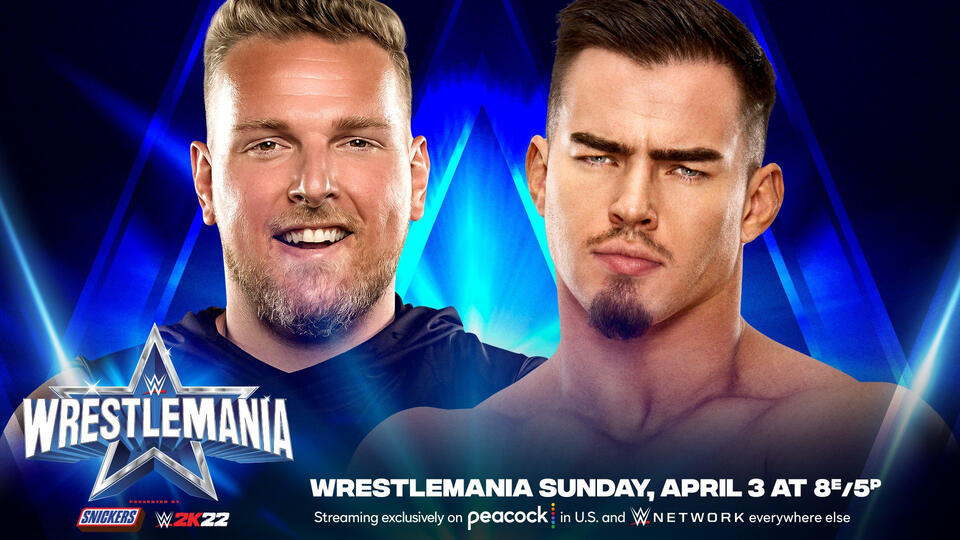 Pat McAfee Vs Austin Theory Confirmed For WrestleMania 38 Night Two