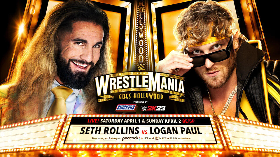 Logan Paul Vs Seth Rollins Set To Take Place On WrestleMania 39 Night 1