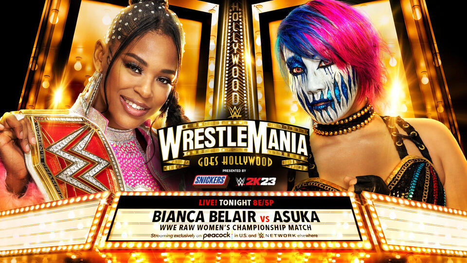 Bianca vs Asuka WWE WrestleMania 39 noche 2 Repeticion