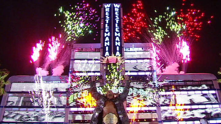 WWF WWE WrestleMania 24 Ring Ramp Entrance Logo set Orlando FL