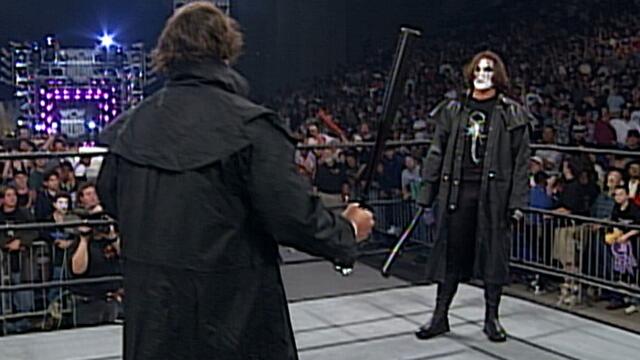 The real Sting drops imposter Sting with a Scorpion Death Drop