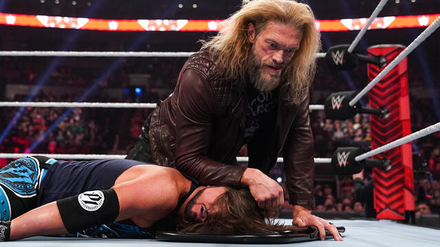 Edge unleashes a vicious attack after AJ Styles accepts WrestleMania challenge: Raw Feb. 28, 2022 | WWE