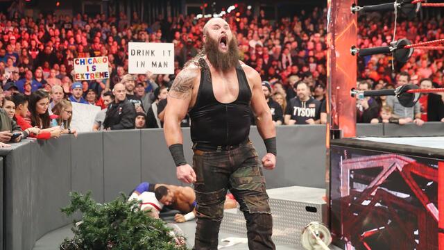 Braun Strowman destroys Raw Superstars WWE Image