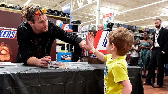 Dolph Ziggler signs autographs for WWE fans at Walmart in Orlando