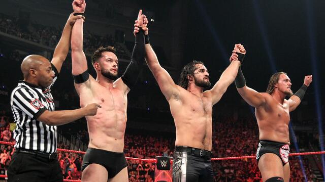 Rollins & Balor & Big Cass vs. Joe & Anderson & Gallows