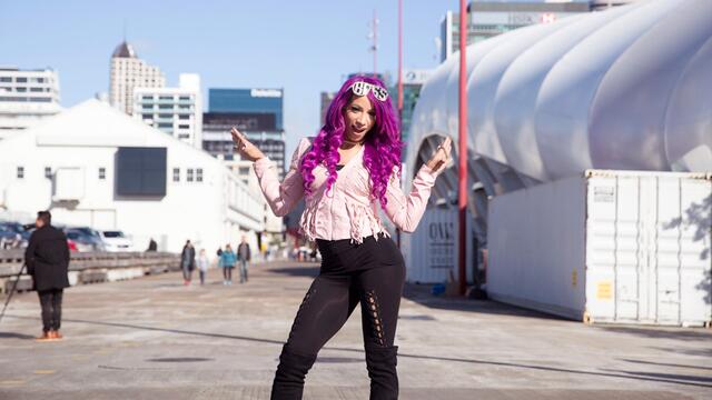 Sasha Banks visits Auckland, New Zealand, July 2017: photos