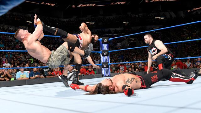 Styles & Cena & Owens & Rusev