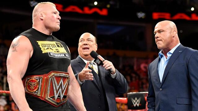 Angle & Lesnar & Heyman