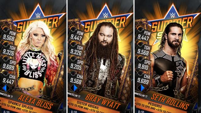 WWE SuperCard SummerSlam tier update screenshots