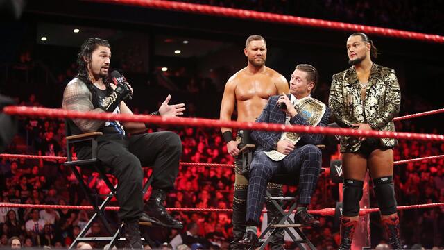 Miz & Reigns & Dallas & Axel