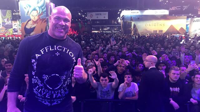 Kurt Angle attends Paris Games Week, November 2017: photos