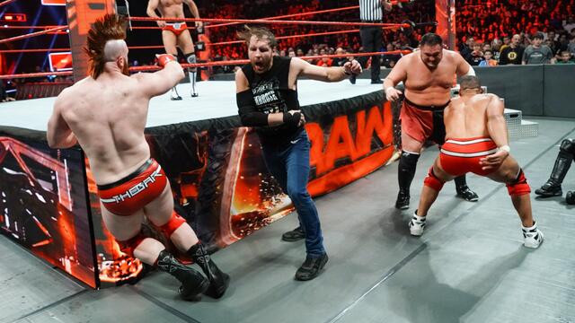 Rollins & Ambrose & Jordan vs. Joe & The Bar