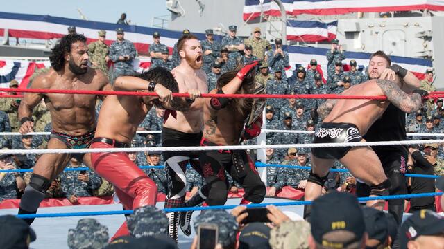Styles & Orton & Nakamura vs. Mahal & Owens & Zayn