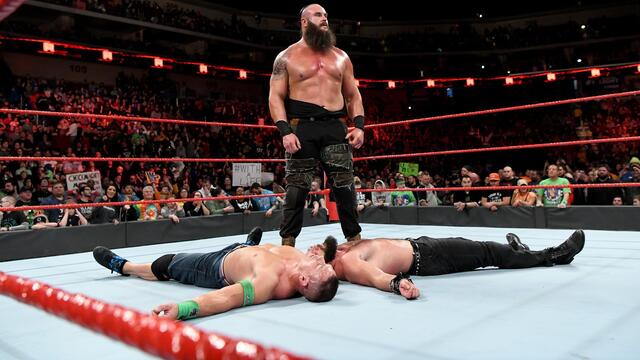 Cena vs. Strowman vs. Elias