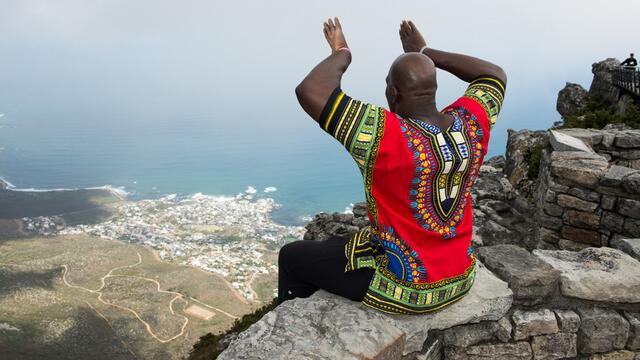 Titus O'Neil meets the WWE Universe and the media in South Africa, Day One: photos
