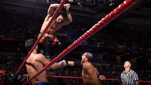 Rollins & Balor vs. Miz & Miztourage