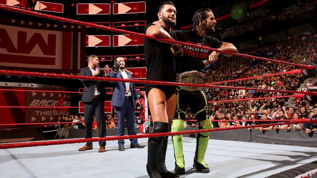 Rollins & Balor & Miztourage