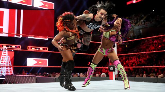 Sasha vs. Moon vs. Riott