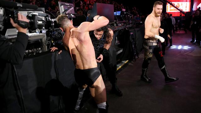 Reigns vs. Balor vs. Zayn