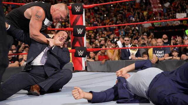 Angle & Lesnar & Heyman & Corbin