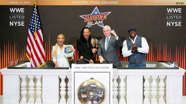 SummerSlam 2018 NYSE Closing Bell photos