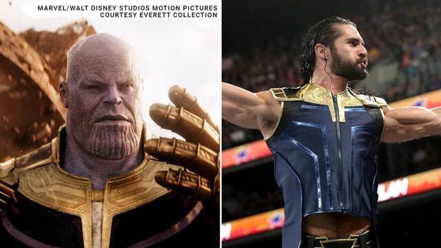Seth Rollins' Thanos-inspired ring gear: photos