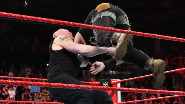 Strowman & Lesnar & Corbin & Heyman