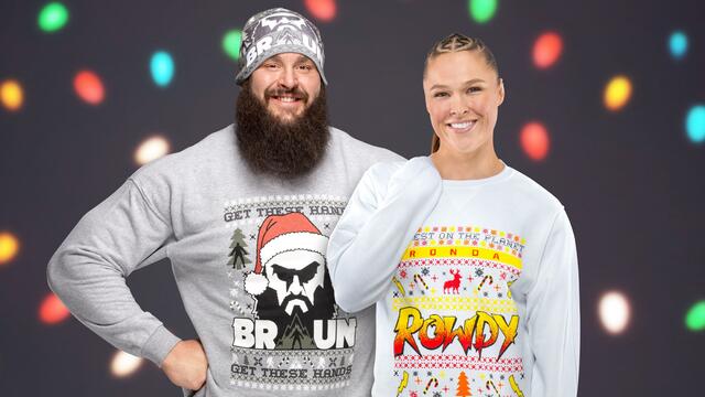 Superstars wear ugly holiday sweaters