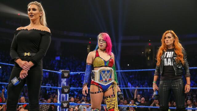 Becky & Asuka & Flair & Mr. McMahon & Naomi