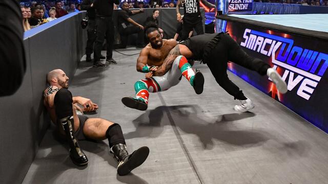 Woods vs. Jey vs. Cesaro