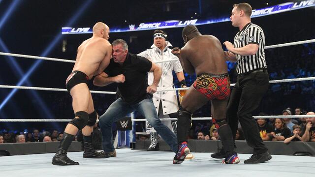 Shane & Miz vs. locals