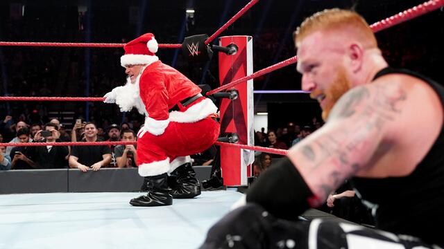 "Santa Claus" helps Heath Slater fight off Jinder Mahal and The Singh Brothers: photos