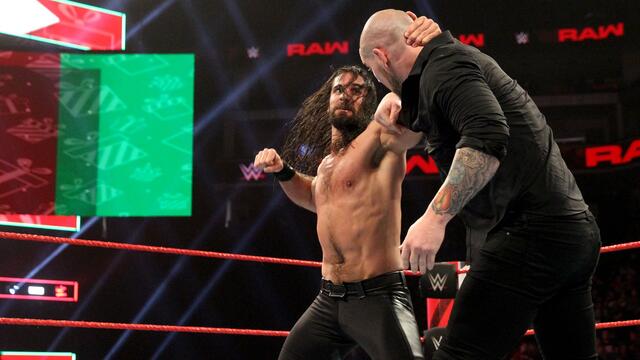Seth Rollins vs. Baron Corbin: photos