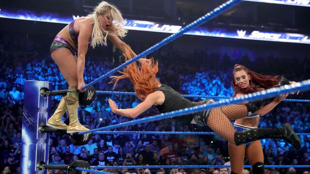 Charlotte vs. Becky vs. Carmella
