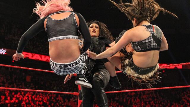 Sasha & Bayley vs. Jax & Tamina vs. Morgan & Logan