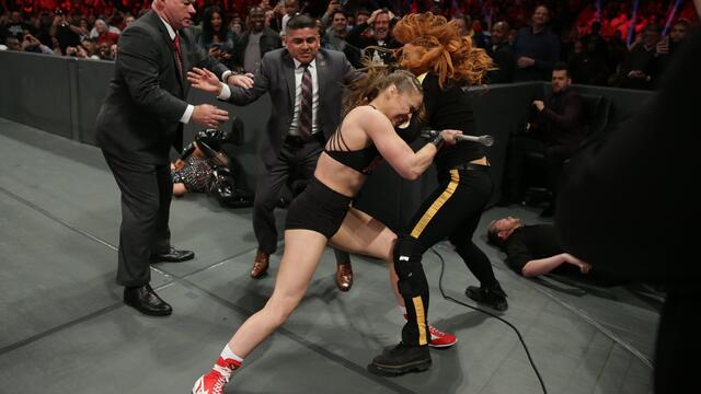 Becky & Rousey & Stephanie & Riott Squad