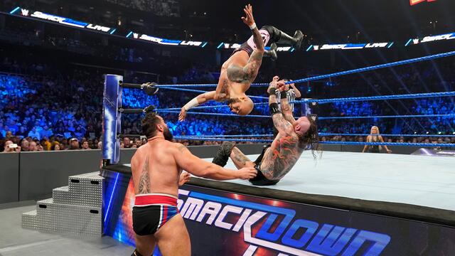 Black & Ricochet vs. Nakamura & Rusev