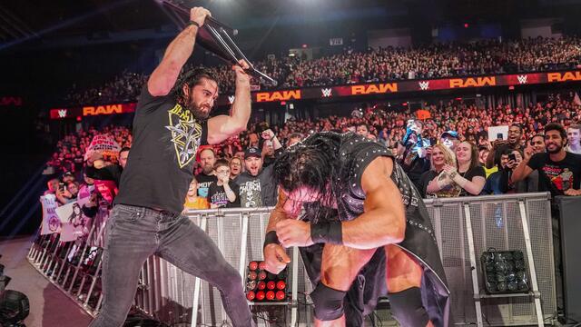 Rollins & Lesnar & Heyman & McIntyre