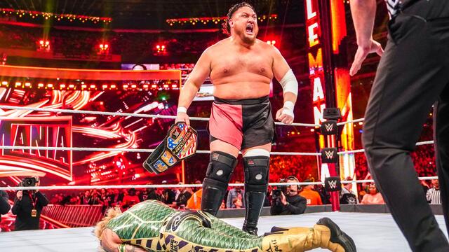 WWE Photo Samoa Joe Rey Mysterio WrestleMania