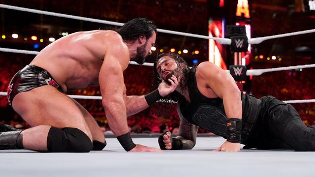 WWE Photo Roman Reigns Drew McIntyre WrestleMania